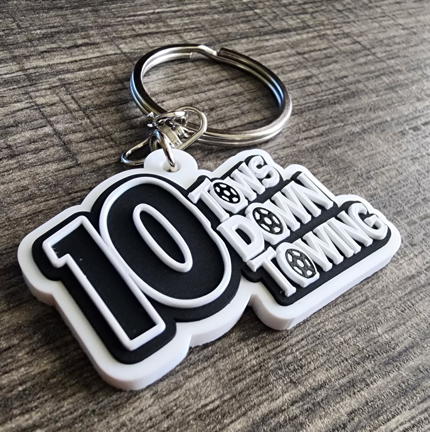 10 Tows Down Towing Keychain